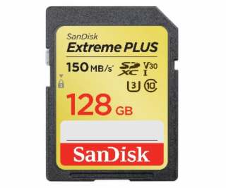 SanDisk Extreme Plus SDXC  128GB 150MB V30 U3  SDSDXW5-12...