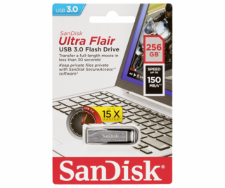 SanDisk Cruzer Ultra Flair 256GB USB 3.0 150MB/s  SDCZ73-...