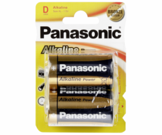 1x2 Panasonic Alkaline Power Mono D LR 20