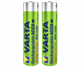 1x2 Varta Rechargeable Accu AAA Ready2Use NiMH 800 mAH Micro