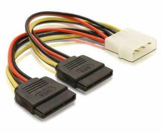 Adaptér napájania z Molex 4-pin na 2x SATA 15-pin