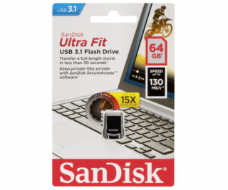 SanDisk Cruzer Ultra Fit    64GB USB 3.1         SDCZ430-...