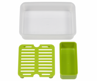 Emsa Clip&Go Brunchbox 518099 1,2l Transparent/zelena