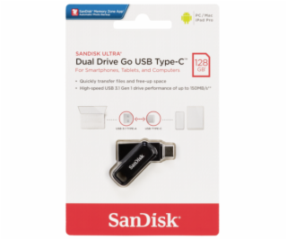 SanDisk Ultra Dual DriveGo 128GB USB Type C Flash SDDDC3-...