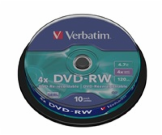 VERBATIM DVD-RW(10-pack)Spindle/4x/4.7GB