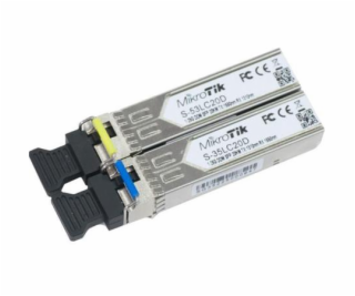 MikroTik SFP (miniGBIC) modul S-35/53LC20D, SM, 20km, 1.25G