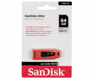 SanDisk Ultra USB 3.0 RED   64GB up to 100MB/s   SDCZ48-0...