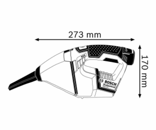 Bosch GAS 12V Akku-rucny vysavac