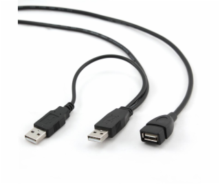 GEMBIRD Kabel USB 2.0 A-A prodlužovací 1m DUÁLNÍ (extra n...