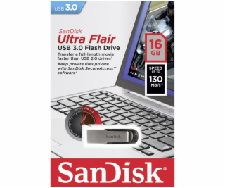 SanDisk Cruzer Ultra Flair  16GB USB 3.0 130MB/s  SDCZ73-...