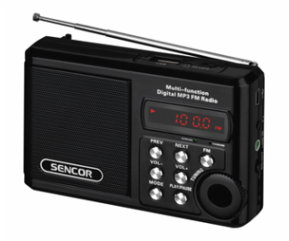 SRD 215 B RÁDIO S USB/MP3 SENCOR