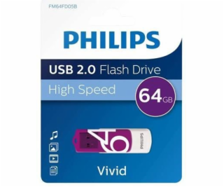 Philips USB 2.0             64GB Vivid Edition Purple