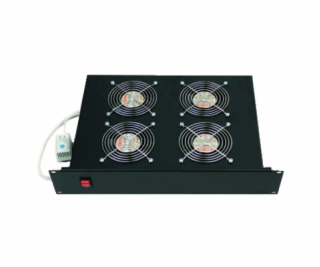 19 "horiz.vent.j.4xVentilátor-220V/60W termost.2U