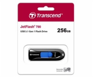 Transcend JetFlash 790     256GB USB 3.1 Gen 1 cierny