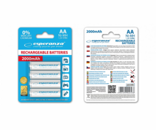 Esperanza AA 2000mAh 4ks EZA104W - 5901299922538