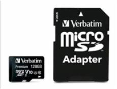 Verbatim microSDXC         128GB Class 10 UHS-I incl Adapter