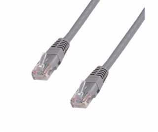 Patchkabel 3m, UTP, Cat5e, RJ45, šedý