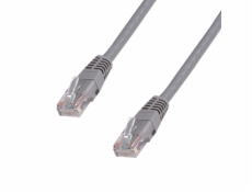 Patchkabel 3m, UTP, Cat5e, RJ45, šedý