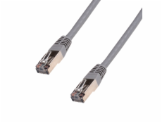 Patchkabel 5m, FTP, Cat5e, RJ45, šedý