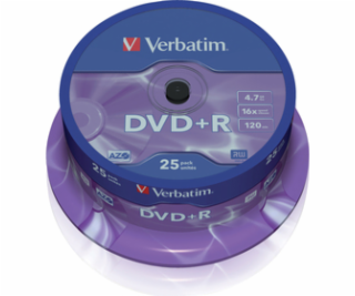 DVD + R 4,7 GB 16x 25SP VERBATIM