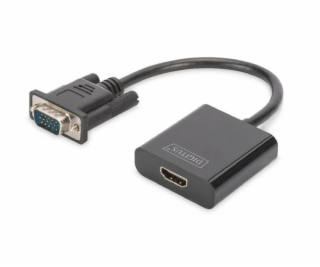 DIGITUS VGA to HDMI Konverter a Audio Full HD 15 cm