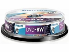 1x10 Philips DVD-RW 4,7GB 4x SP