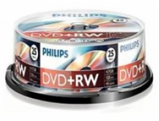 1x25 Philips DVD+RW 4,7GB 4x SP