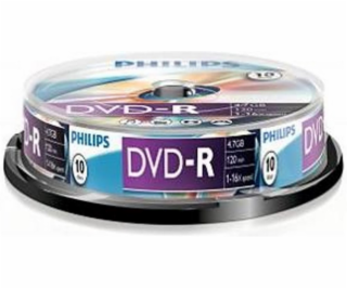 1x10 Philips DVD-R 4,7GB 16x SP