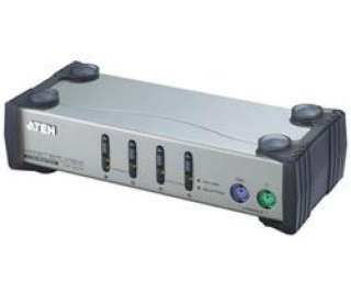 ATEN 4port KVM PS2, 1,2 m káble