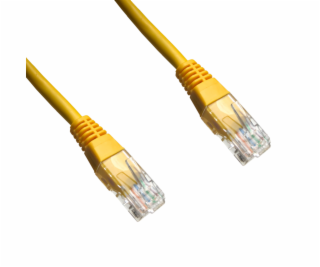 Patch cord UTP cat.5e 10M žltý