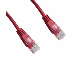 Patch cord UTP Cat 6 5m červený