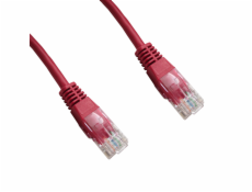 Patch cord UTP Cat 6 1m červený