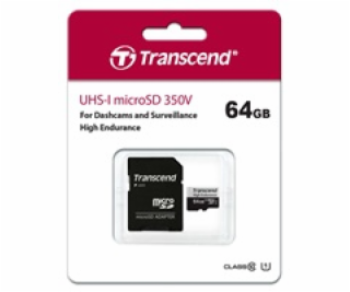 Transcend microSDXC 350V    64GB Class 10 UHS-I U1