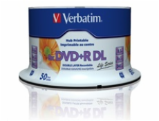 1x50 Verbatim DVD+R DL wide pr. 8x Speed, 8,5GB Life Series