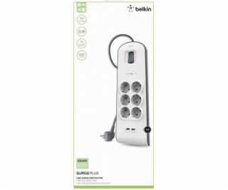 Belkin Surge Plus ochrana proti prepätiu 6-nas. ink.2x US...