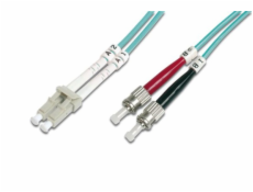 DIGITUS Fiber Optic Patch Cord, LC to ST, Multimode 50/125 µ, Duplex Length 5m, Class OM3