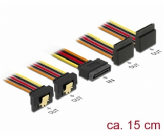 Delock Kábel SATA 15 pin napájací samec s aretáciou > SAT...