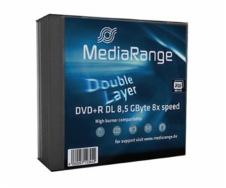 MEDIARANGE DVD + R 8,5 GB 8x DoubleLayer slimcase 5pck/bal