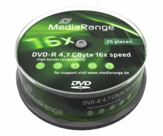 MEDIARANGE DVD-R 4,7 GB 16x spindl 10pck/bal