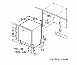 Bosch SMV2ITX16E vstavaná umývačka riadu