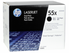 HP Toner CE 255 XD dvojbalenie cierna No. 55 X