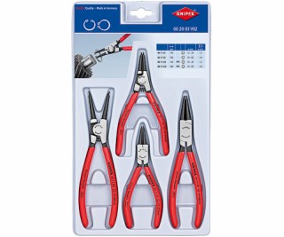 KNIPEX 002003V02 Kliešte na poistné krúžky - sada 4ks