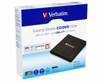 Verbatim Slimline CD / DVD ReWriter USB-C