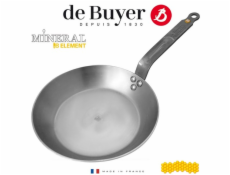 De Buyer Mineral B Element round Frypan, 24 cm