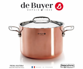 De Buyer Prima Matera Saucepot copper/steel high 24cm ind...