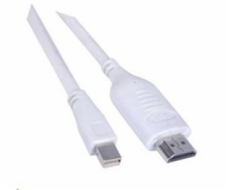 PREMIUMCORD Kabel Mini DisplayPort - HDMI 5m, bílý