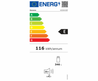 Siemens KS36VVIEP iQ300, chladnička