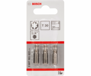 Bosch 3pcs. Screwdriver Bits T30 XH 25mm