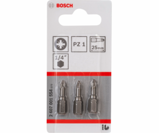 Bosch 3pcs PZ Screwdriver Bit PH1 XH1 25mm