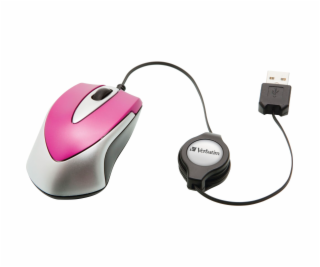 Verbatim Go Mini Optical Travel Mouse Hot Pink